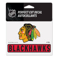 Chicago Blackhawks Perfect Cut Color Decal 4.5" X 5.75" product image 1, provided for visual reference and product detail