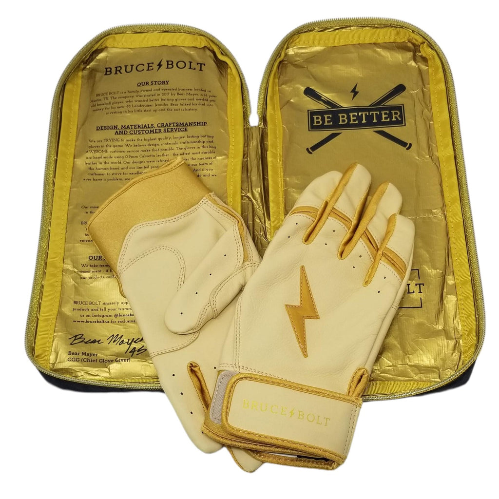 PREMIUM PRO GOLD Series Short Cuff Batting Gloves product image 8, provided for visual reference and product detail review