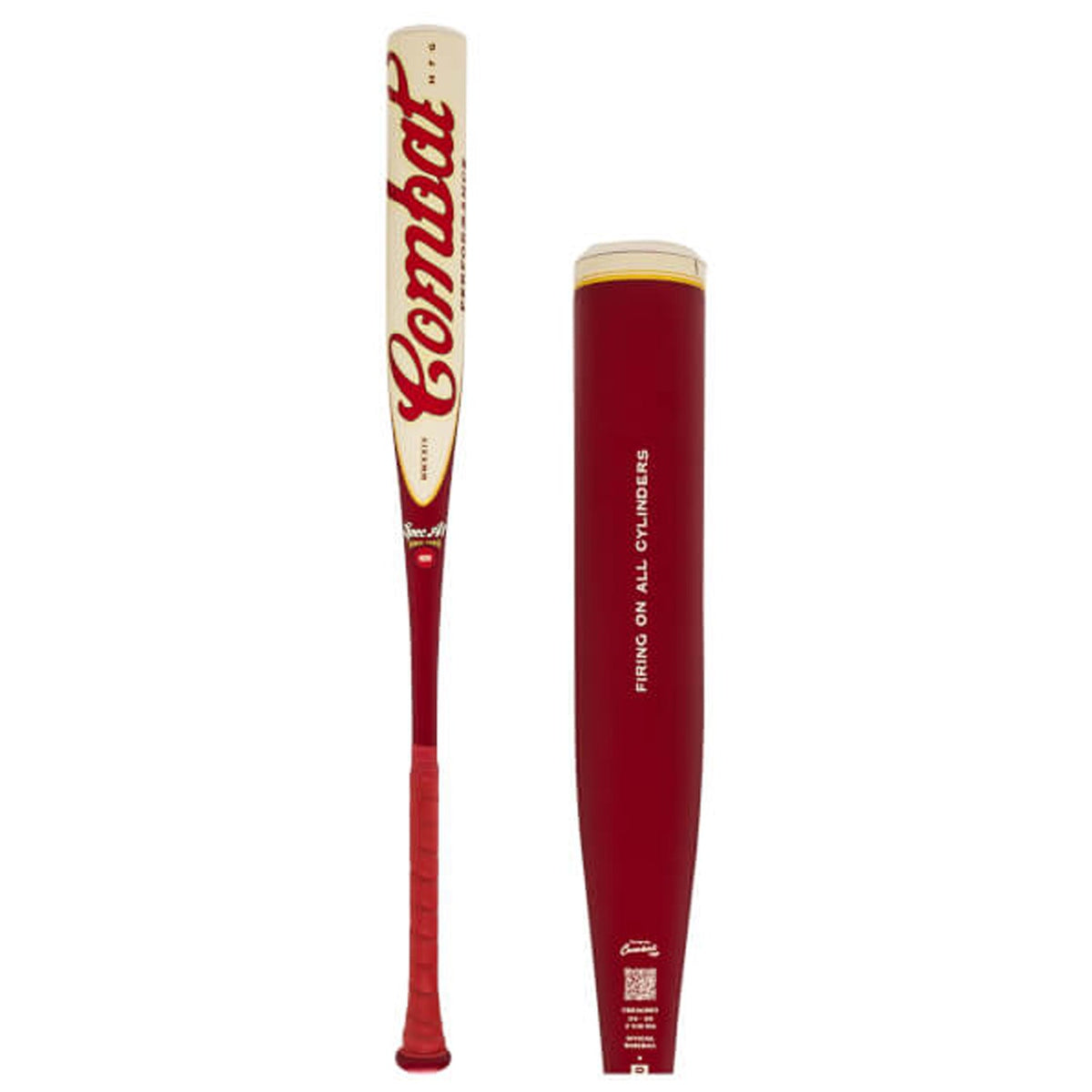 COMBAT MFG Spec A1 Steel Horses (-3) BBCOR Baseball Bat | Firing on All Cylinders | CBB7A1RR3 product image 1, provided for