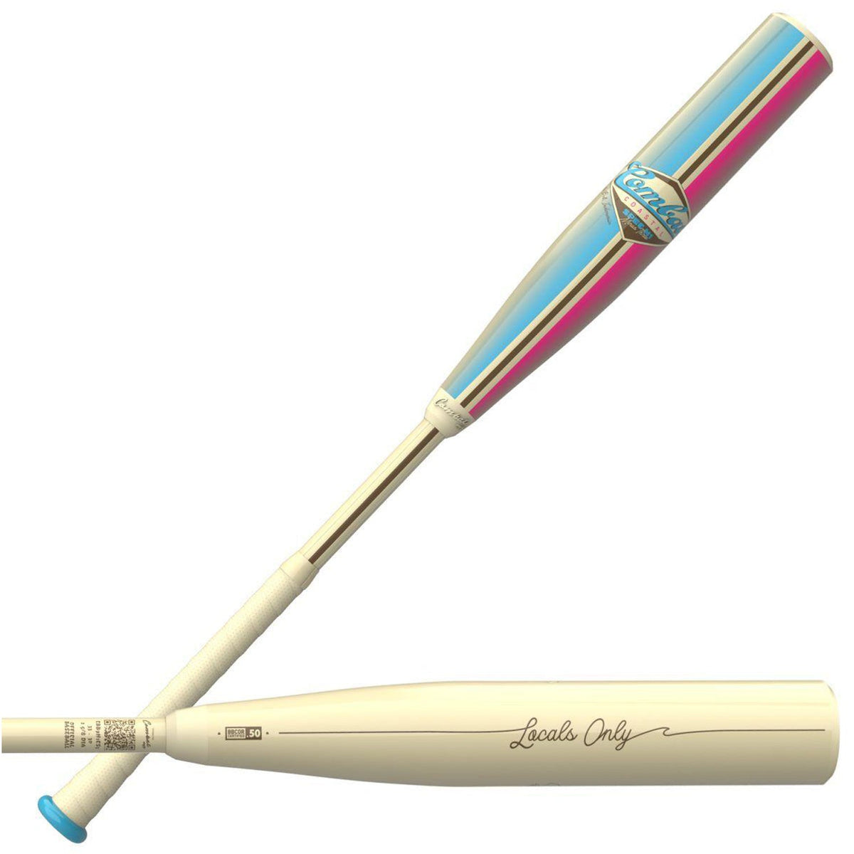 COMBAT MFG Spec H1 Coastal SND BBCOR Baseball Bat -3 | Hybrid Alloy Baseball Bat | CBB7H1CS3 product image 1, provided for