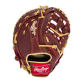 Rawlings Sandlot 12.5" First Base Mitt – SFM18S (Burgundy/Sherry) product image 1, provided for visual reference and product