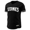 Leones del Escogido Jersey | Wilson Black Button-Up | LIDOM Baseball product image 1, provided for visual reference and