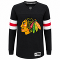 Youth Chicago Blackhawks Long Sleeve Jersey T-Shirt By Reebok product image 1, provided for visual reference and product