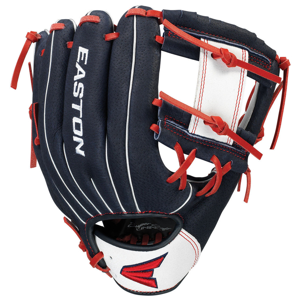 Easton Professional Youth Series 10 Inch PY10USA Baseball Glove - Navy/White/Red product image 1, provided for visual