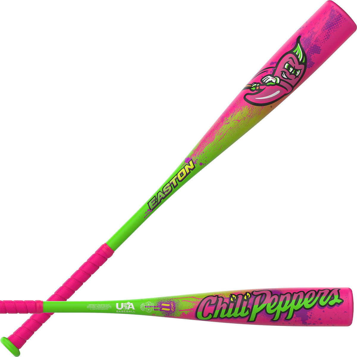 2027 Easton Cosmic Chili Peppers -8 USA Baseball Bat | Youth Alloy Bat | EUS7CCP8 product image 1, provided for visual