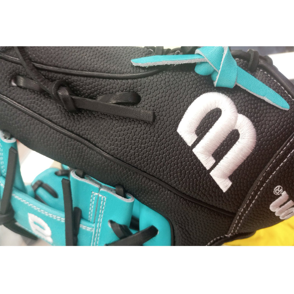 Wilson A2000 1786SS 11.5" Infield Baseball Glove - Black/Teal - Right Hand Thrower product image 8, provided for visual