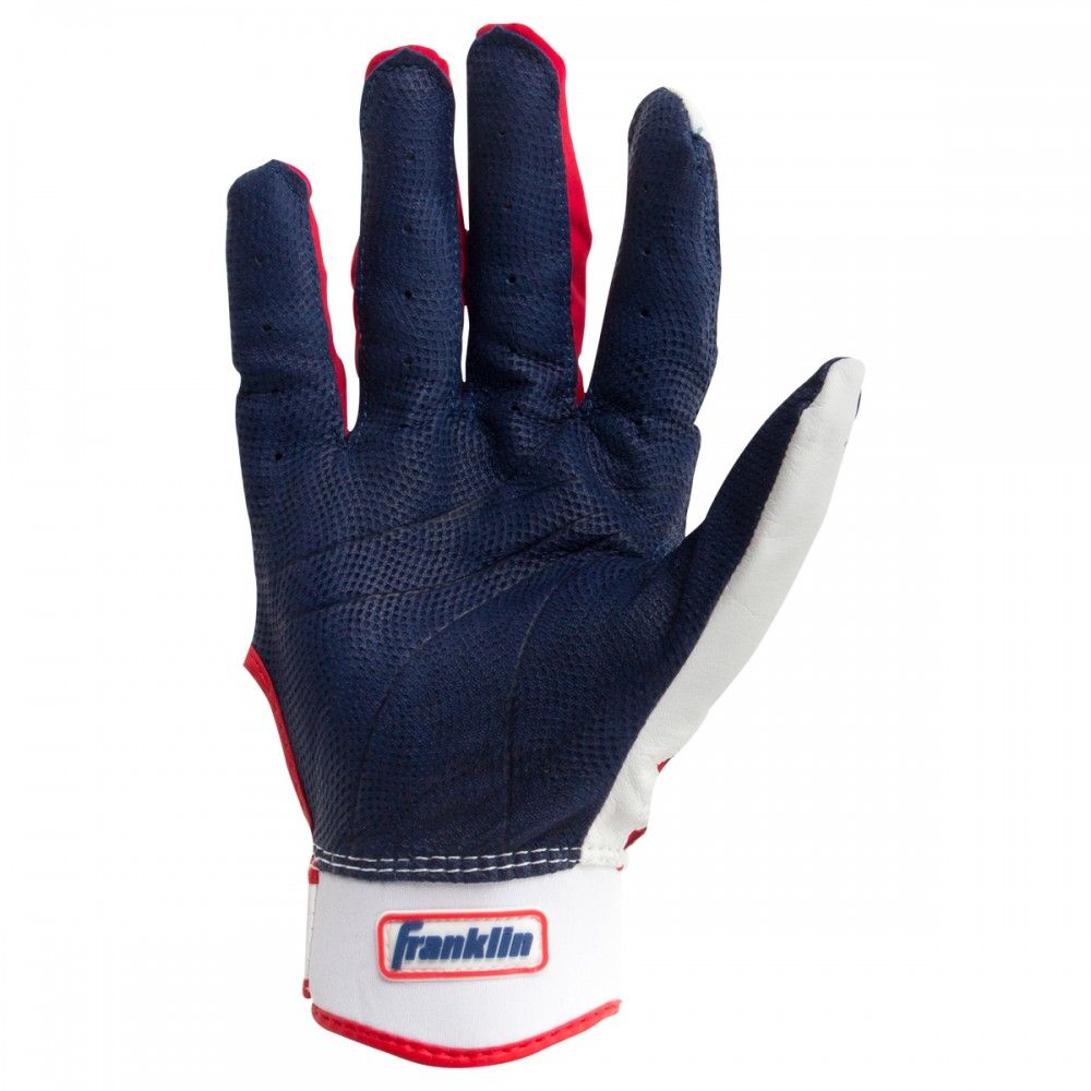 Franklin CFX Chrome 4th of July Men Batting Gloves product image 3, provided for visual reference and product detail review