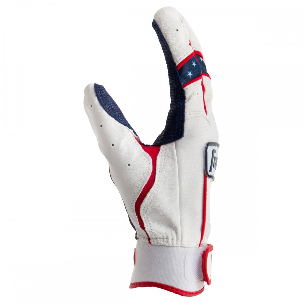 Franklin CFX Chrome 4th of July Men Batting Gloves product image 2, provided for visual reference and product detail review
