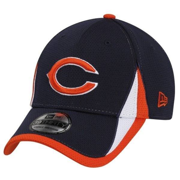 Chicago Bears New Era NFL 2013 Training 39Thirty Flex-Fit Hat-Navy product image 2, provided for visual reference and