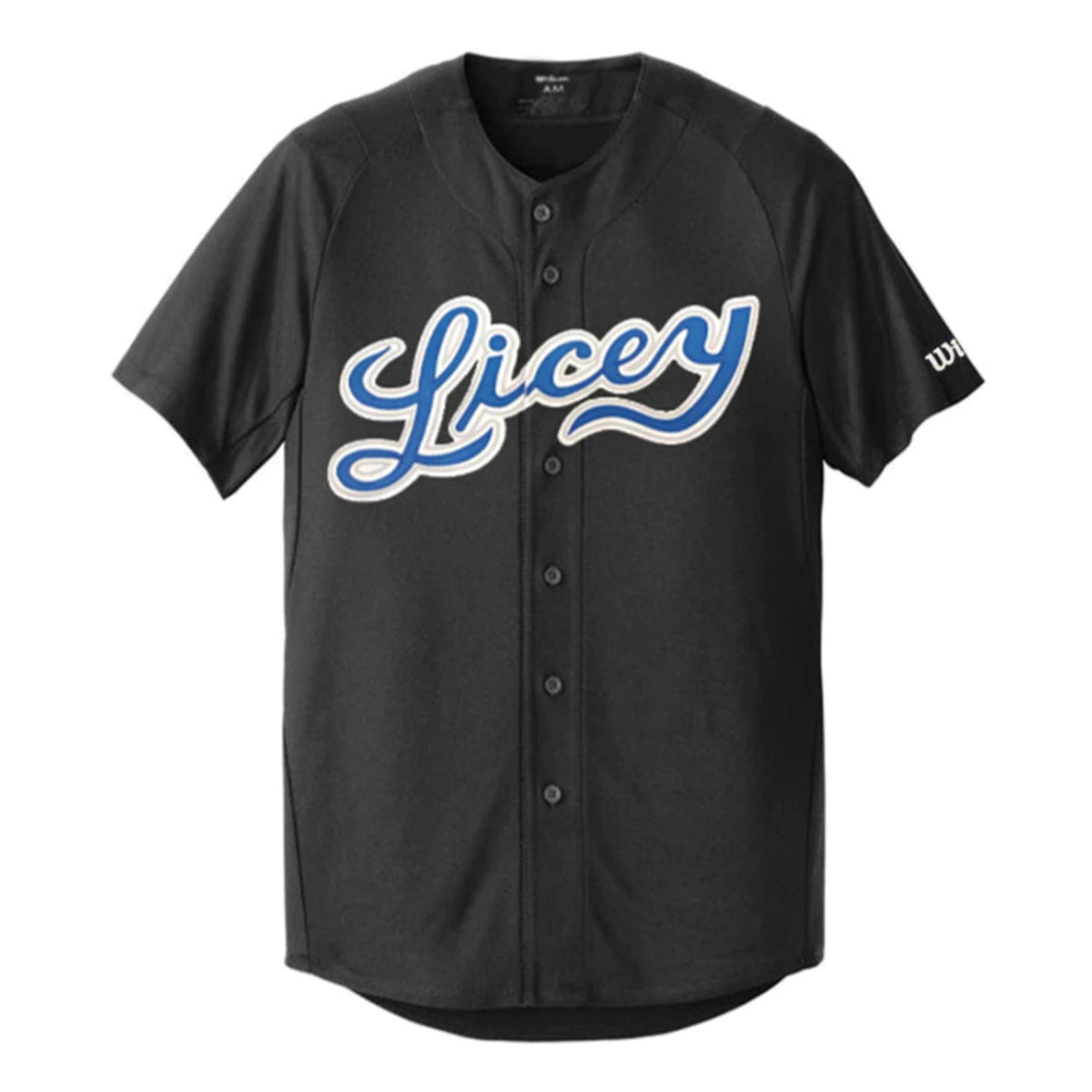 2024 Tigres del Licey Authentic Wilson Jersey - Black product image 1, provided for visual reference and product detail