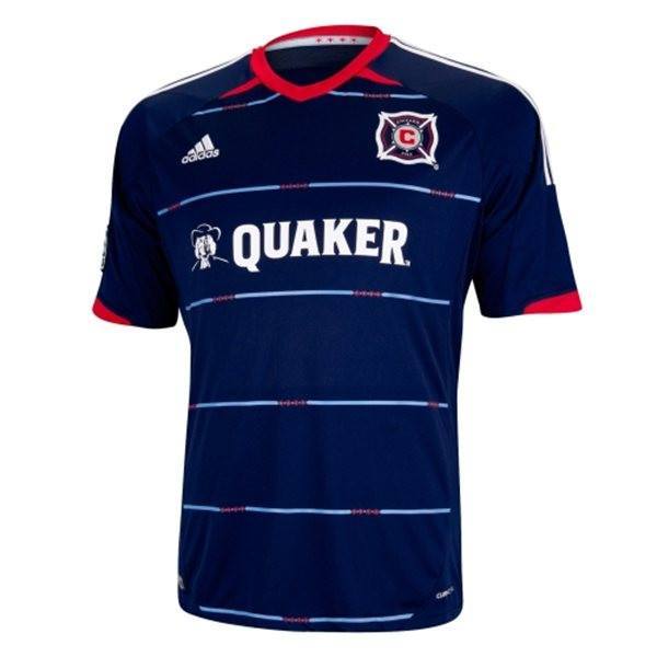 Chicago Fire SC adidas Navy Blue 2014 Replica Secondary Jersey product image 1, provided for visual reference and product