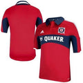 ﻿Men Chicago Fire SC adidas Red Primary Replica Jersey product image 1, provided for visual reference and product detail