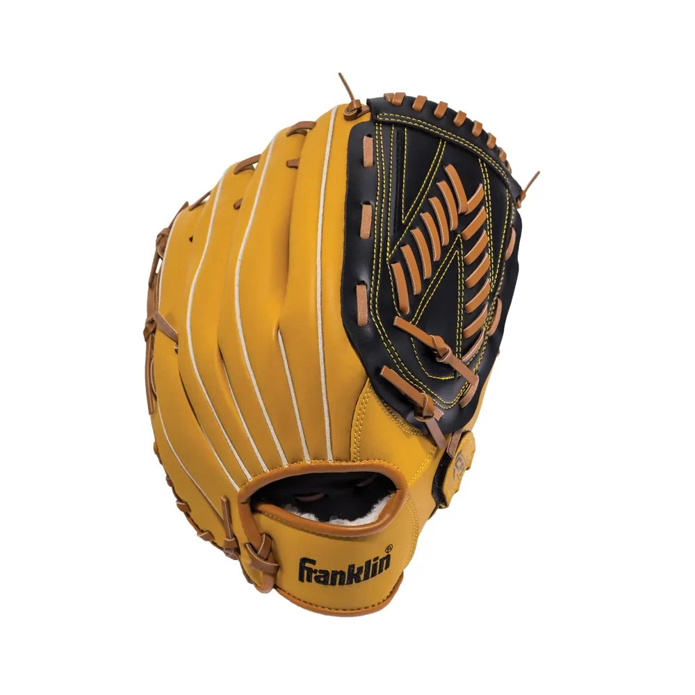 Franklin Right-handed Baseball Glove, 13" - Black/Tan 22601 product image 1, provided for visual reference and product