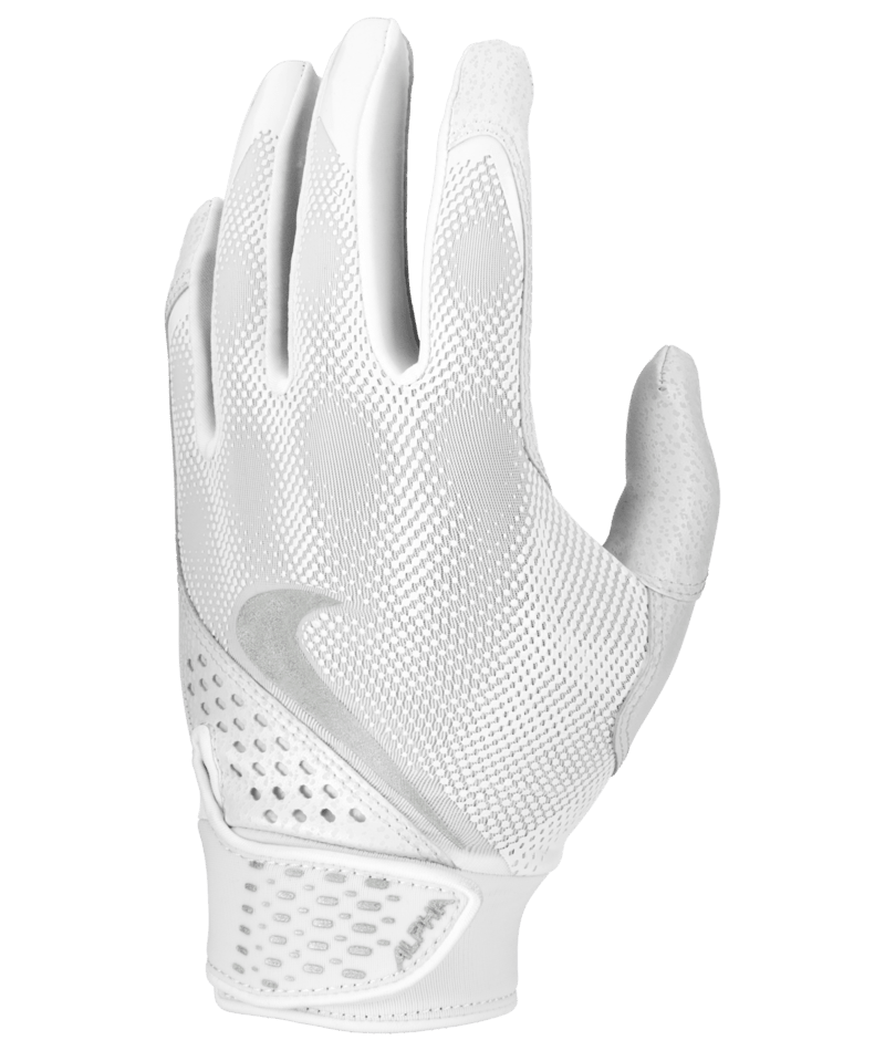 Nike Alpha Youth Batting Gloves – Black & Silver Baseball & Softball Gloves product image 5, provided for visual reference
