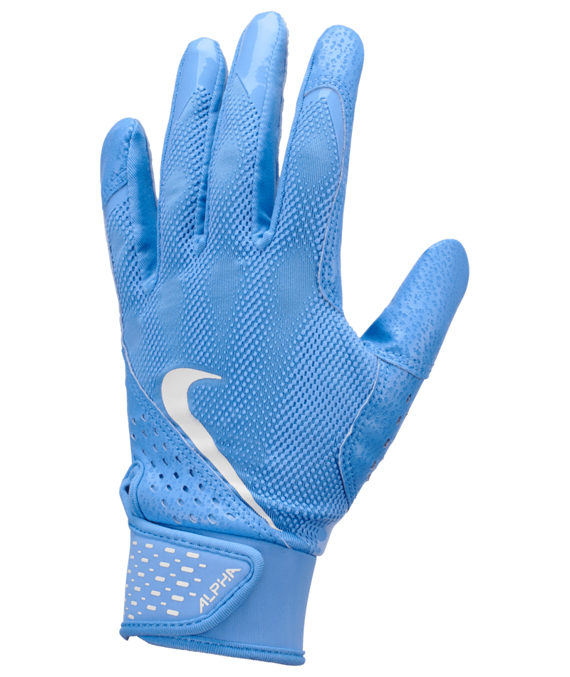 Nike Alpha Youth Batting Gloves – Black & Silver Baseball & Softball Gloves product image 4, provided for visual reference