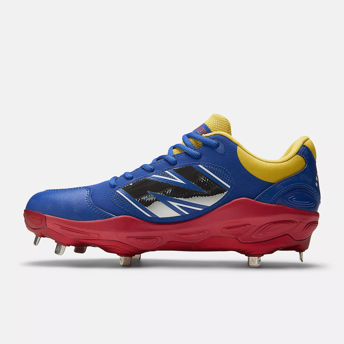 New Balance Fresh Foam X 3000 v7 Metal Baseball Cleats – M30001CC | Venezuela WBC Colorway product image 3, provided for