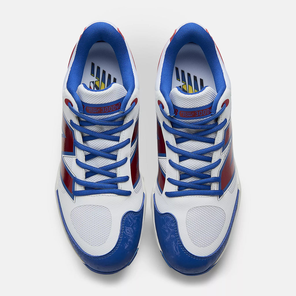 New Balance Fresh Foam X 3000 v7 Metal Baseball Cleats – M30004JE | Dominican Republic WBC Colorway product image 6,