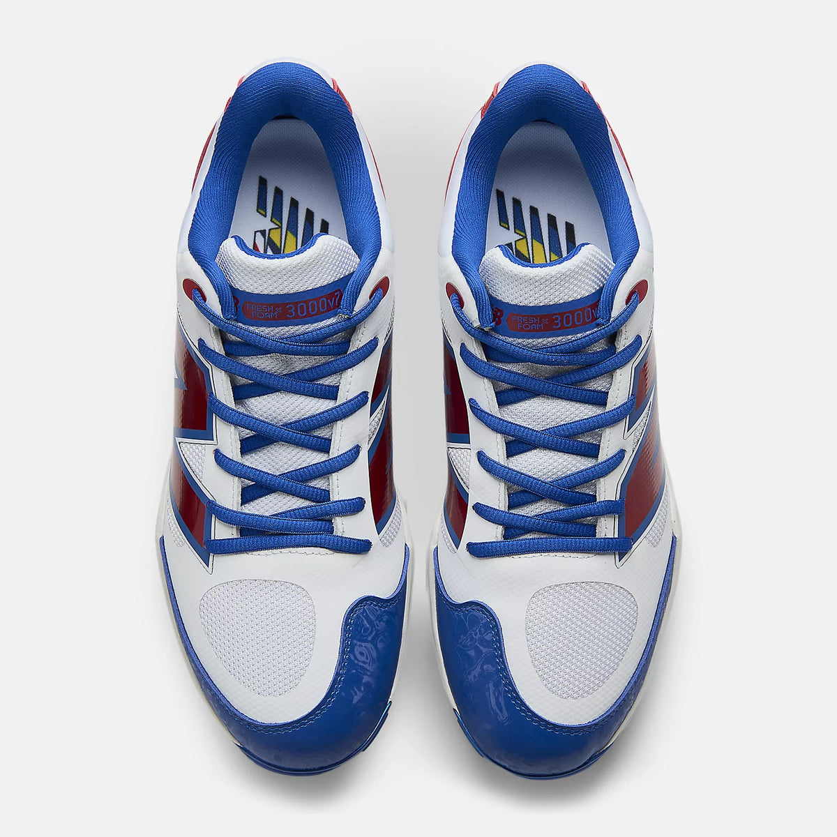 New Balance Fresh Foam X 3000 v7 Metal Baseball Cleats – M30004JE | Dominican Republic WBC Colorway product image 6,