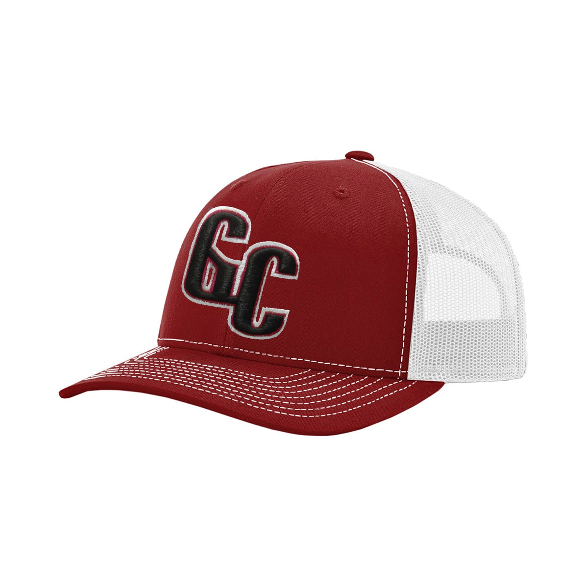 Gigantes del Cibao GC Hat | Dominican Baseball LIDOM Cap – Maroon Trucker Snapback product image 1, provided for visual