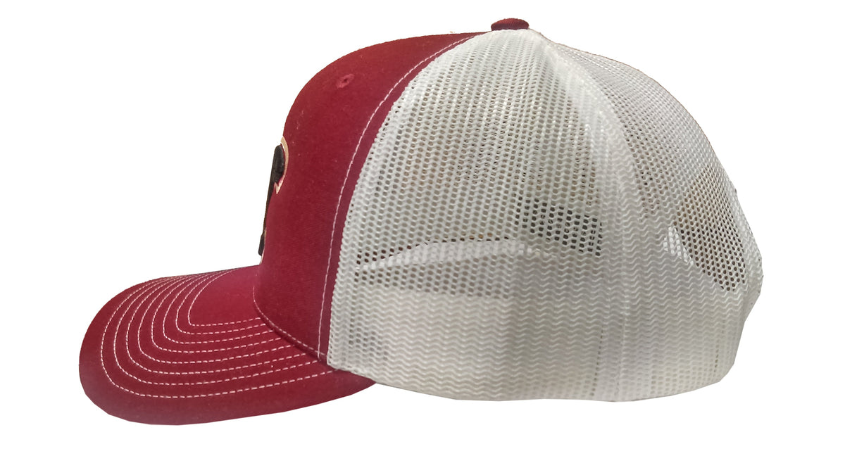 Gigantes del Cibao GC Hat | Dominican Baseball LIDOM Cap – Maroon Trucker Snapback product image 3, provided for visual