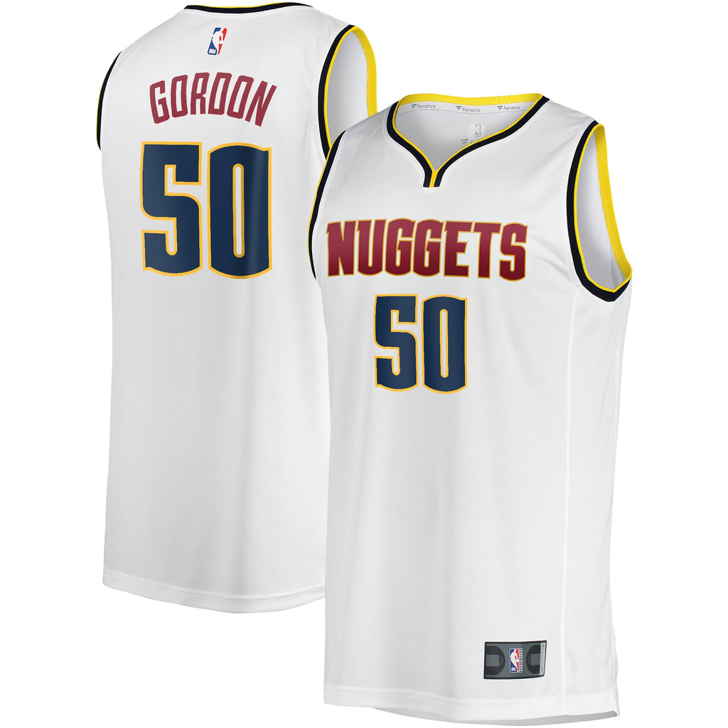 Denver Nuggets Aaron Gordon Fanatics White Fast Break Player Jersey - Association Edition for Men product image 1, provided