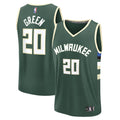 Milwaukee Bucks A.J. Green Fanatics Hunter Green Fast Break Replica Player Jersey - Icon Edition for Men product image 1,