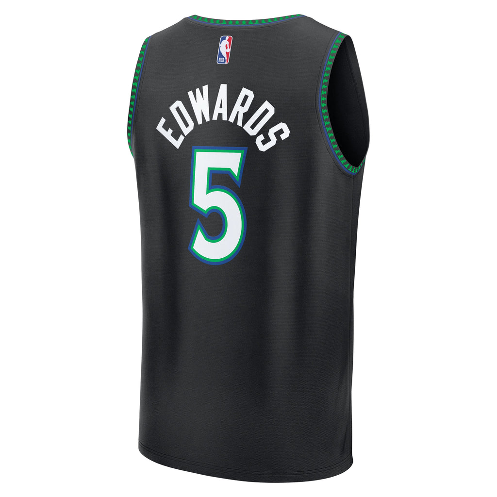 Minnesota Timberwolves Anthony Edwards Fanatics Black Fast Break Jersey - Statement Edition for Men product image 4,