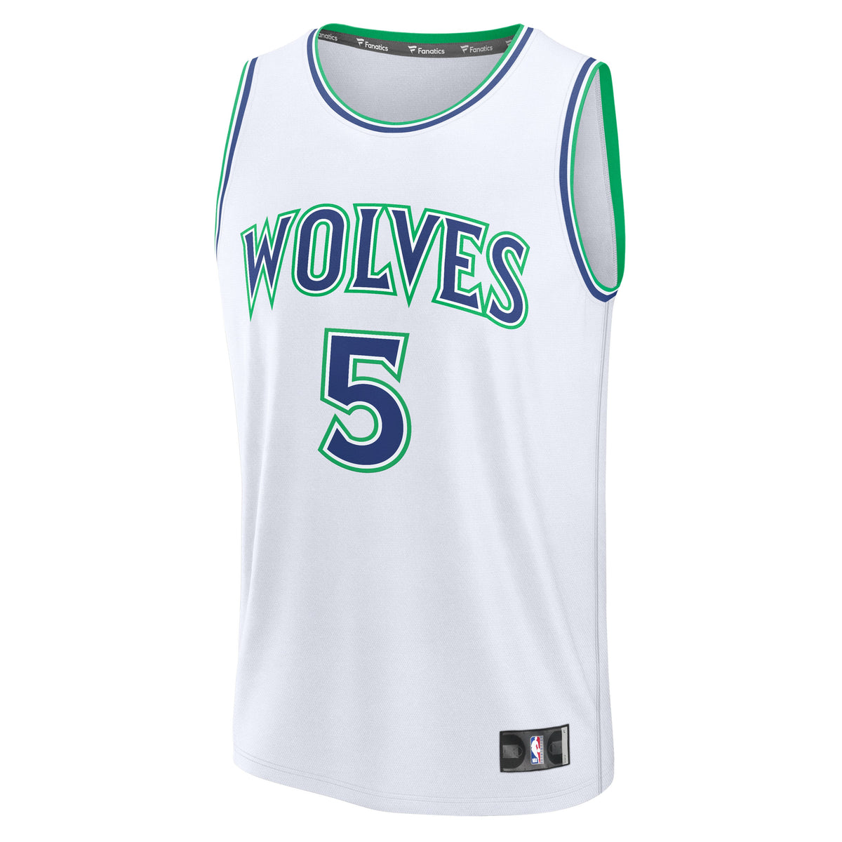 Minnesota Timberwolves Anthony Edwards Fanatics White Fast Break Jersey - Association Edition for Men product image 3,