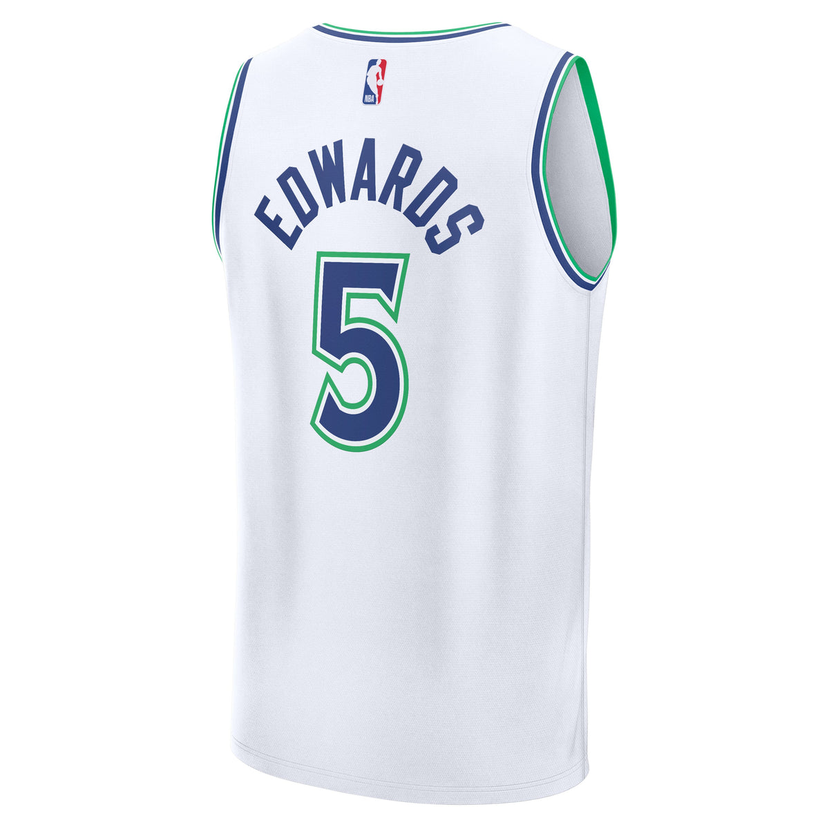 Minnesota Timberwolves Anthony Edwards Fanatics White Fast Break Jersey - Association Edition for Men product image 4,
