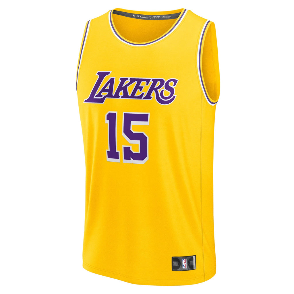 Los Angeles Lakers Austin Reaves Fanatics Gold Fast Break Replica Jersey - Icon Edition for Men product image 3, provided