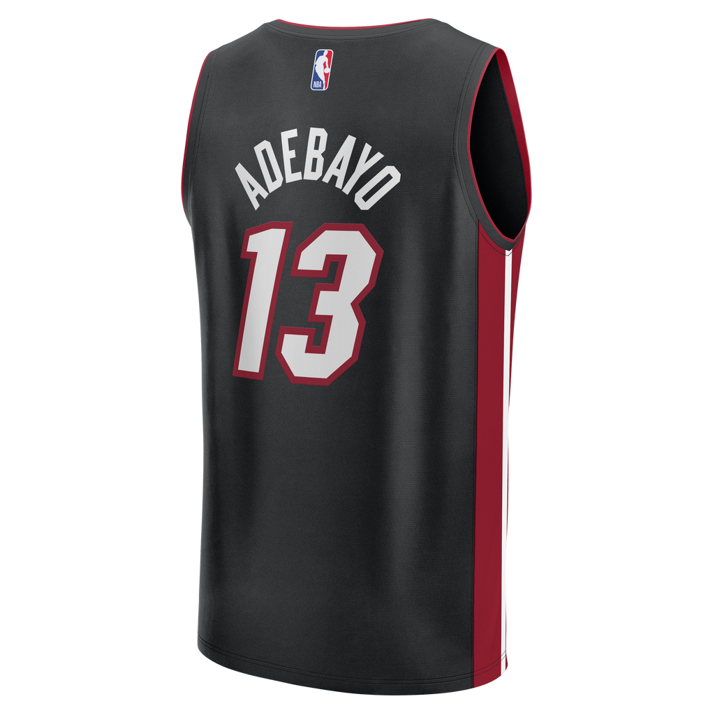 Miami Heat Bam Adebayo Fanatics Black Fast Break Replica Jersey - Icon Edition for Men product image 4, provided for visual