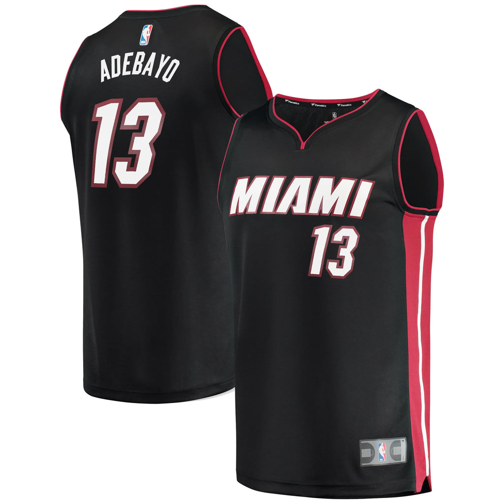 Miami Heat Bam Adebayo Fanatics Black Fast Break Replica Player Jersey - Icon Edition for Men product image 2, provided for