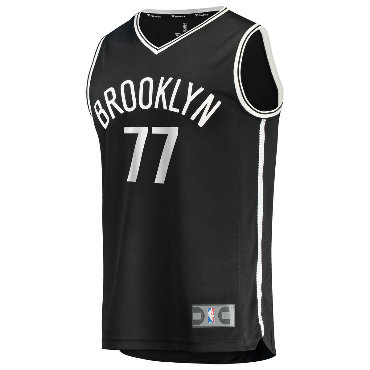 Brooklyn Nets Ben Saraf Fanatics Black Fast Break Replica Jersey - Icon Edition for Men product image 3, provided for visual