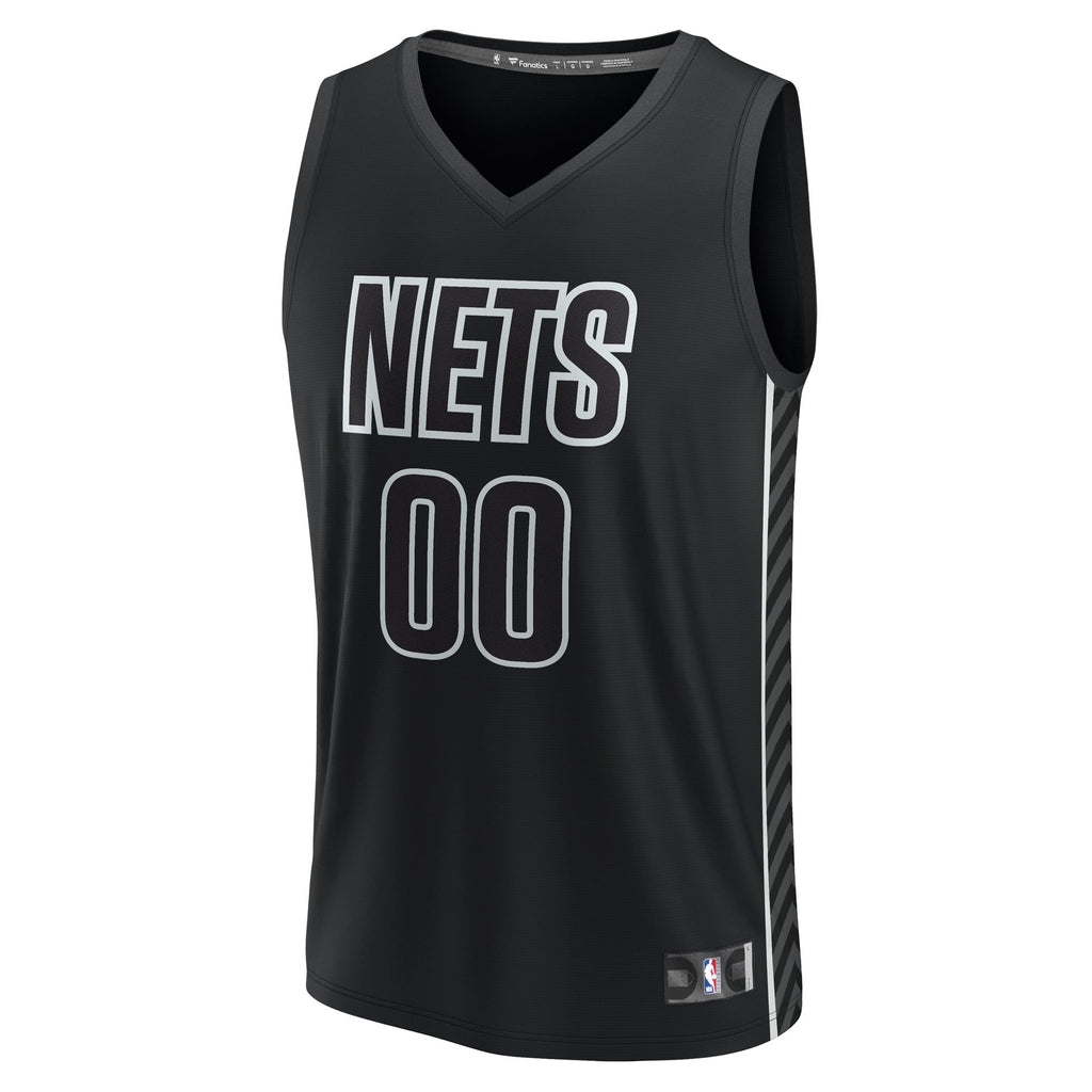 Brooklyn Nets Fanatics Black Custom Fast Break Jersey - Statement Edition for Men product image 3, provided for visual