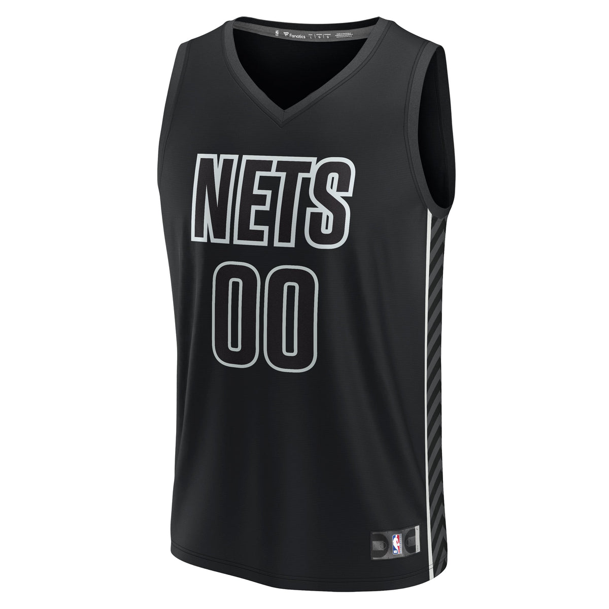 Brooklyn Nets Fanatics Black Custom Fast Break Jersey - Statement Edition for Men product image 3, provided for visual