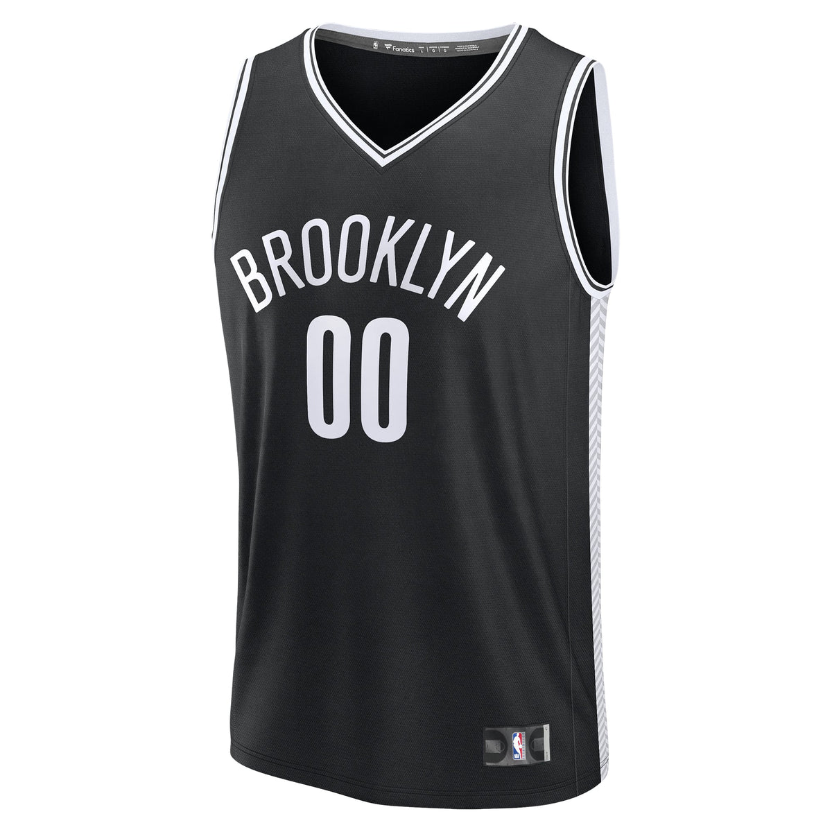 Brooklyn Nets Fanatics Black Fast Break Custom Jersey - Icon Edition for Men product image 3, provided for visual reference