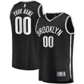 Brooklyn Nets Fanatics Black Fast Break Custom Replica Jersey - Icon Edition for Men product image 1, provided for visual