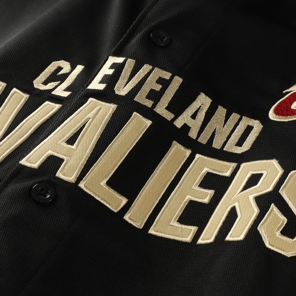 Cleveland Cavaliers Fanatics Black Big & Tall Pop Full-Button Jersey for Men product image 5, provided for visual reference
