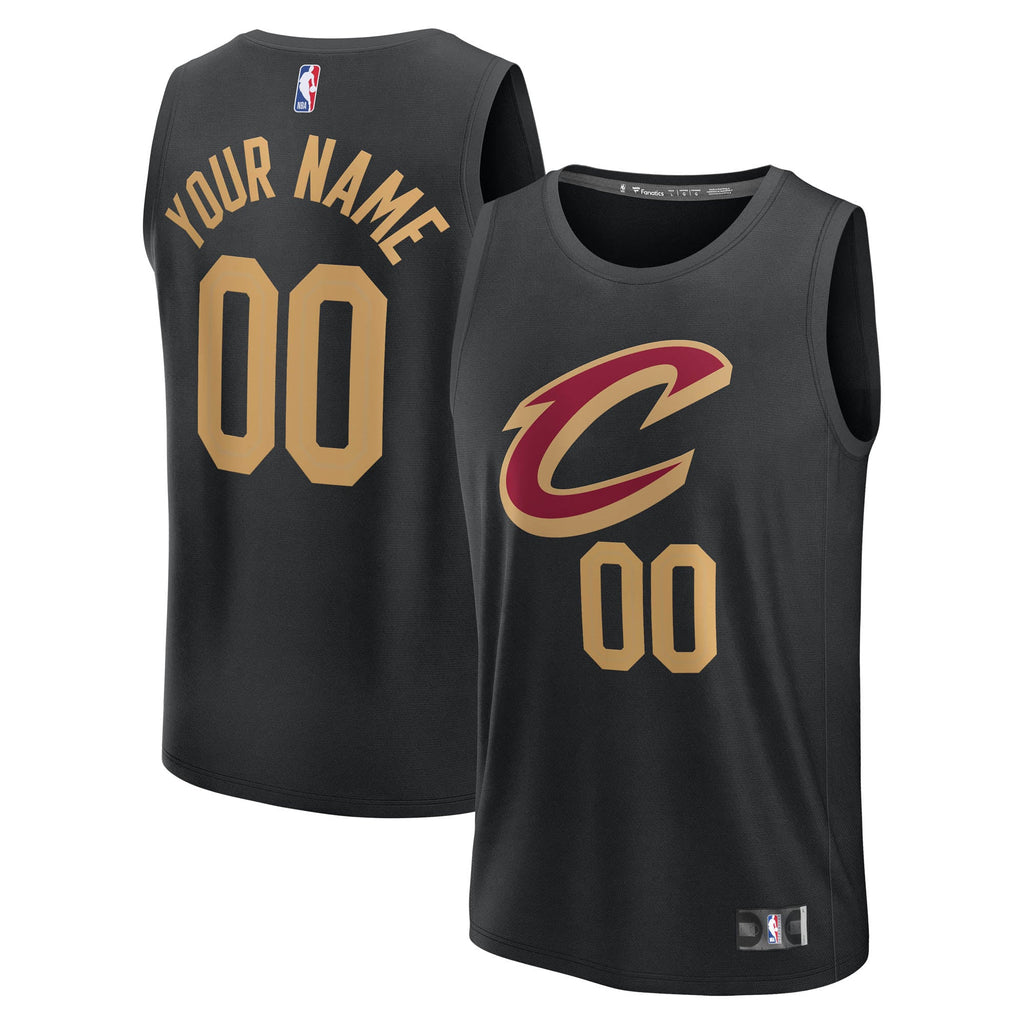 Cleveland Cavaliers Fanatics Black Fast Break Custom Jersey - Icon Edition for Men product image 1, provided for visual