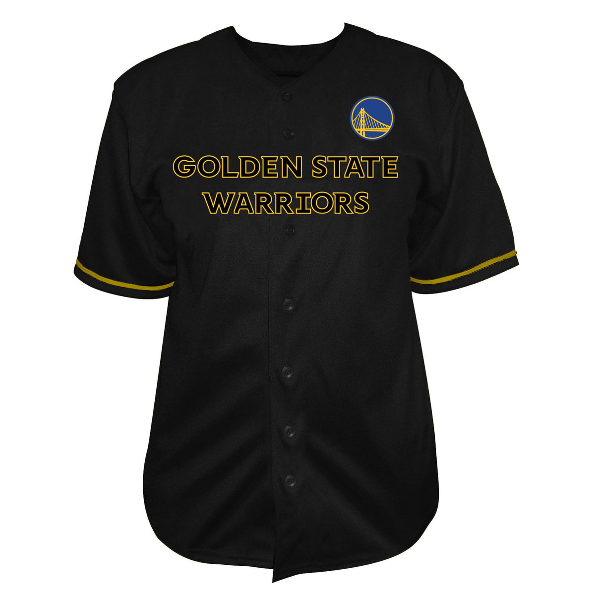 Golden State Warriors Fanatics Black Big & Tall Pop Full-Button Jersey for Men product image 1, provided for visual