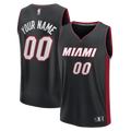 Miami Heat Fanatics Black Fast Break Custom Jersey - Icon Edition for Men product image 1, provided for visual reference and