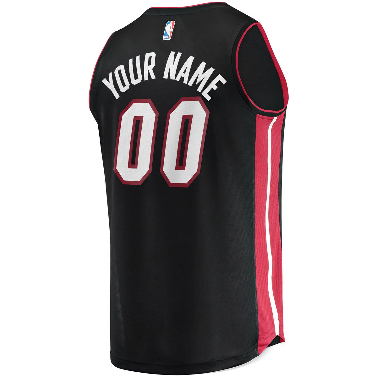 Miami Heat Fanatics Black Fast Break Custom Replica Jersey - Icon Edition for Men product image 4, provided for visual