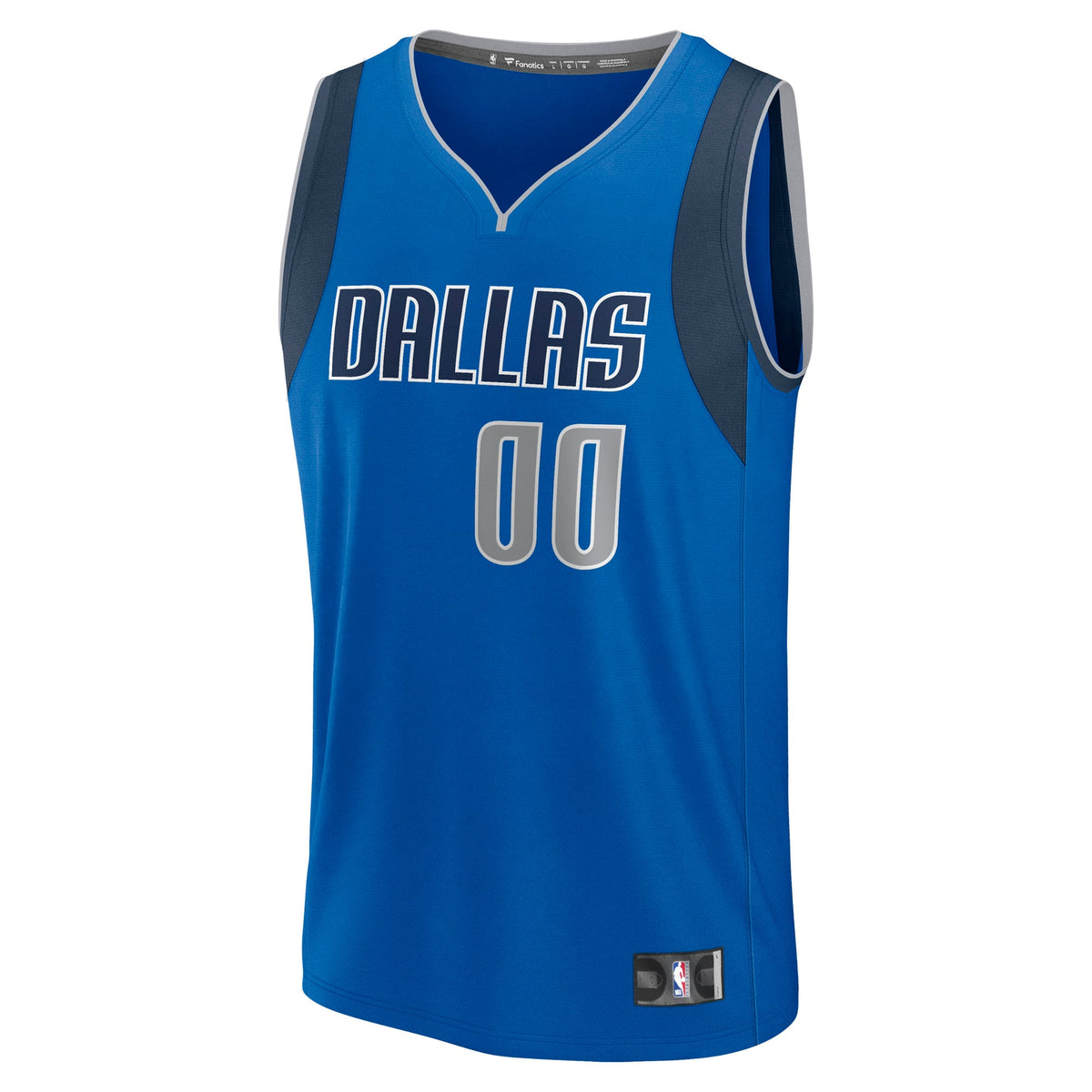 Dallas Mavericks Fanatics Blue Fast Break Custom Jersey - Icon Edition for Men product image 3, provided for visual