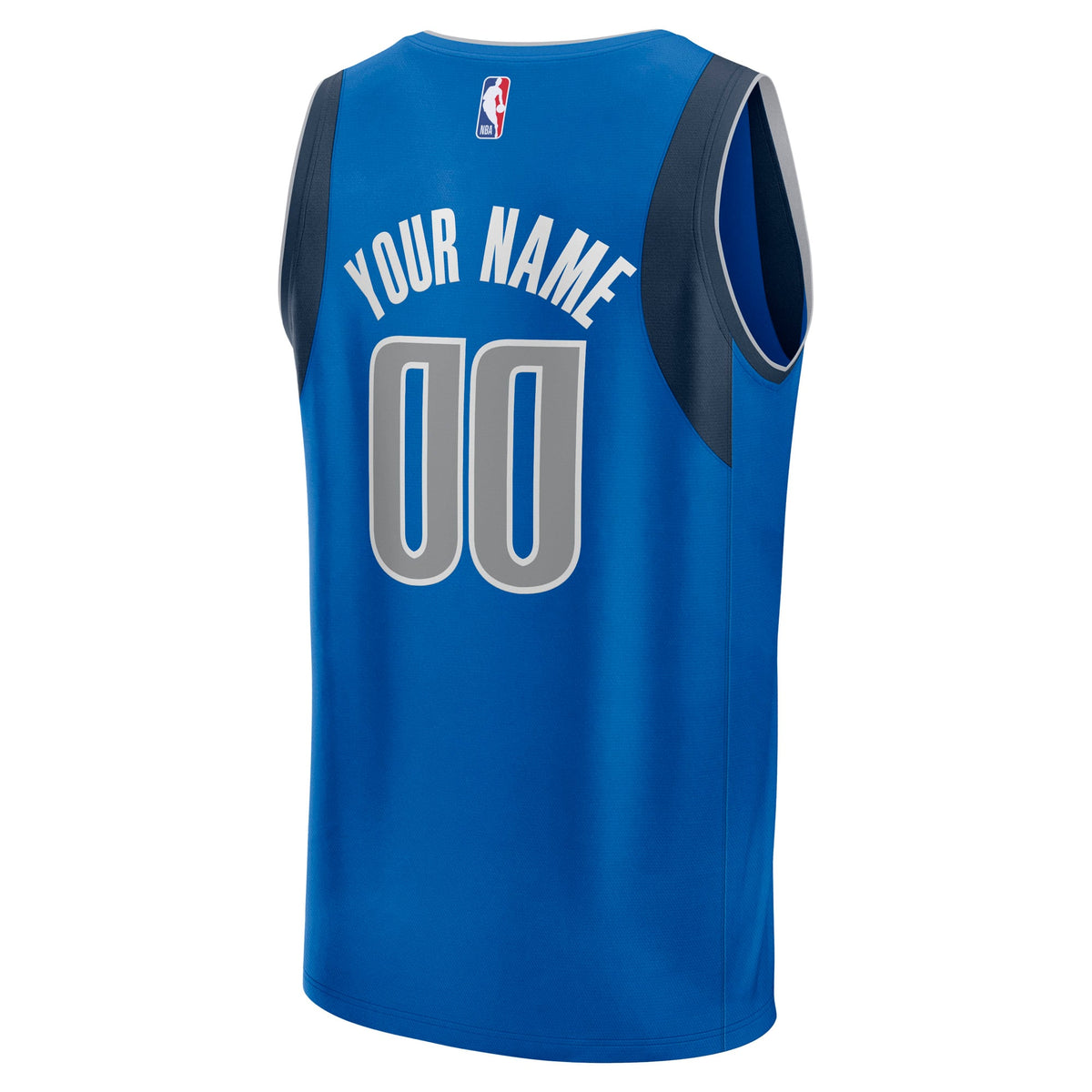 Dallas Mavericks Fanatics Blue Fast Break Custom Jersey - Icon Edition for Men product image 4, provided for visual