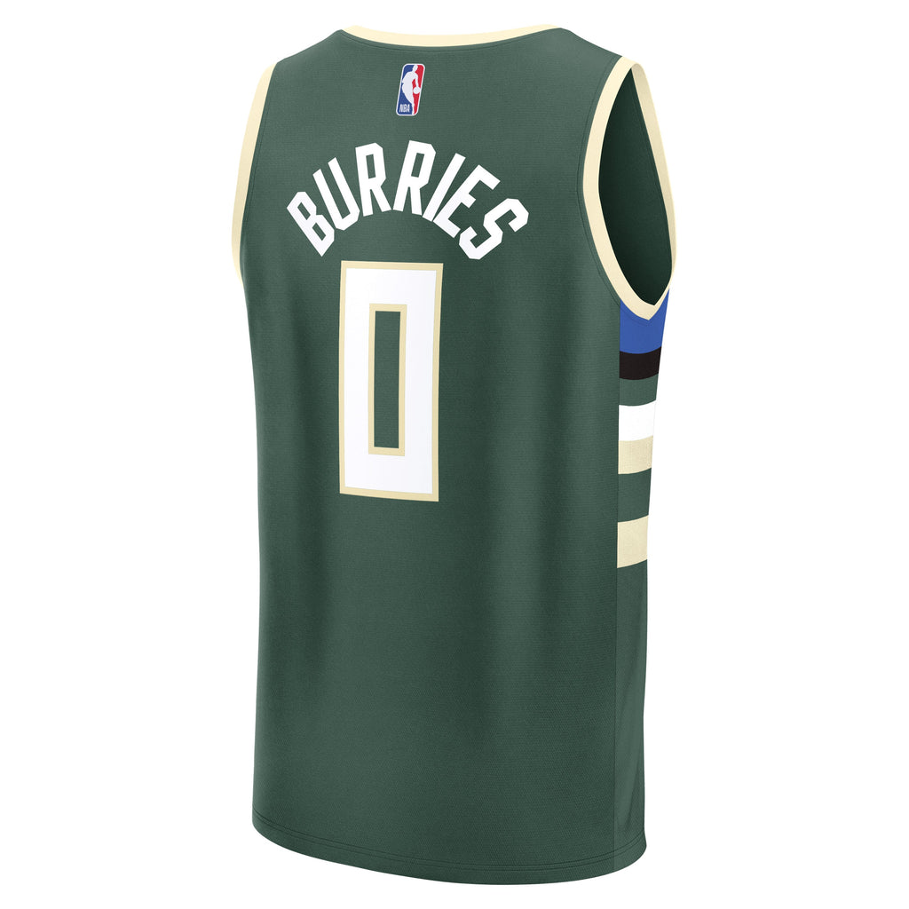 Milwaukee Bucks Brayden Burries Fanatics Green 2026 NBA Draft First Round Pick Fast Break Jersey - Icon Edition for Men