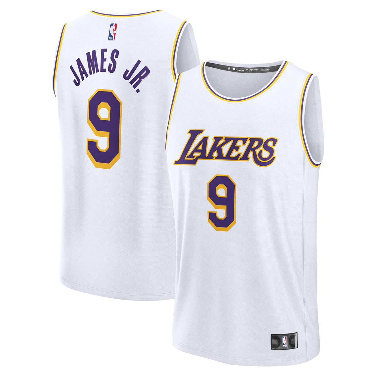 Los Angeles Lakers Bronny James Fanatics White Fast Break Replica Player Jersey - Association Edition for Men product image
