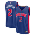 Detroit Pistons Cade Cunningham Fanatics Blue Fast Break Replica Player Jersey - Icon Edition for Men product image 1,