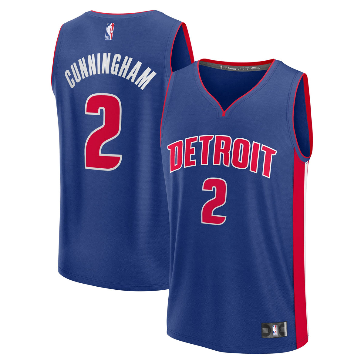 Detroit Pistons Cade Cunningham Fanatics Blue Fast Break Replica Player Jersey - Icon Edition for Men product image 1,