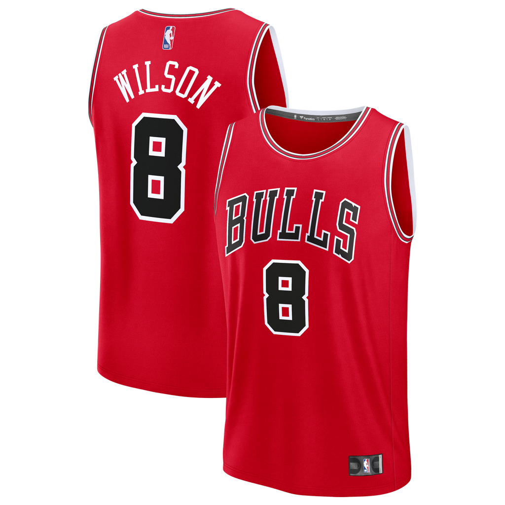 Chicago Bulls Caleb Wilson Fanatics Red 2026 NBA Draft First Round Pick Fast Break Jersey - Icon Edition for Men product