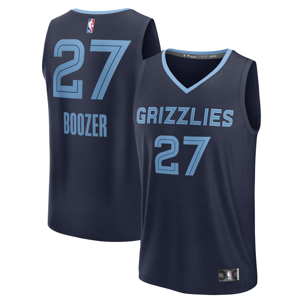 Memphis Grizzlies Cameron Boozer Fanatics Navy 2026 NBA Draft First Round Pick Fast Break Jersey - Icon Edition for Men